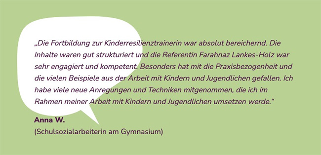 Sprechblase hinter einer Referenz