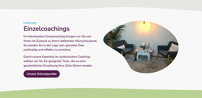 Bild mit einem Blob maskiert