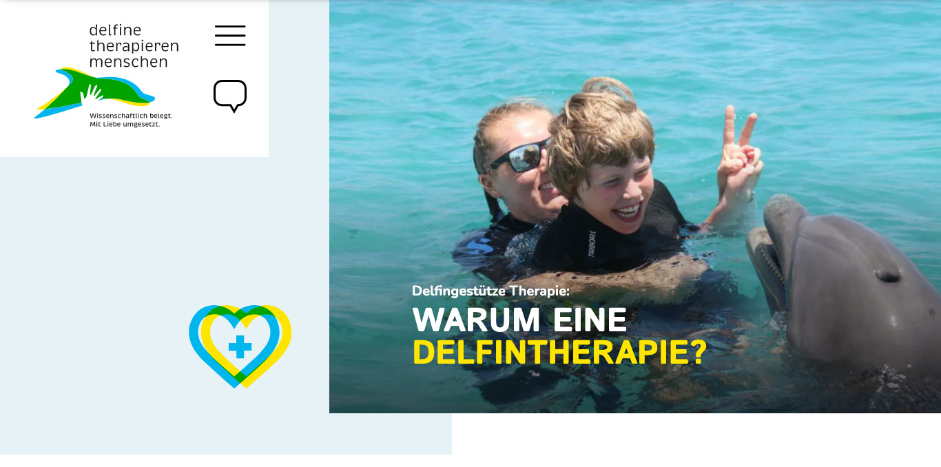 Header 1: Aufbau mit großem Bild, Icon, Überschrift und Teilbereich der Website