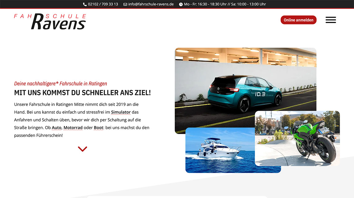 Projekt: Fahrschule Ravens