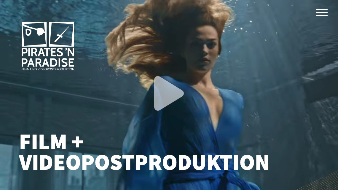 Screenshot der Startseite